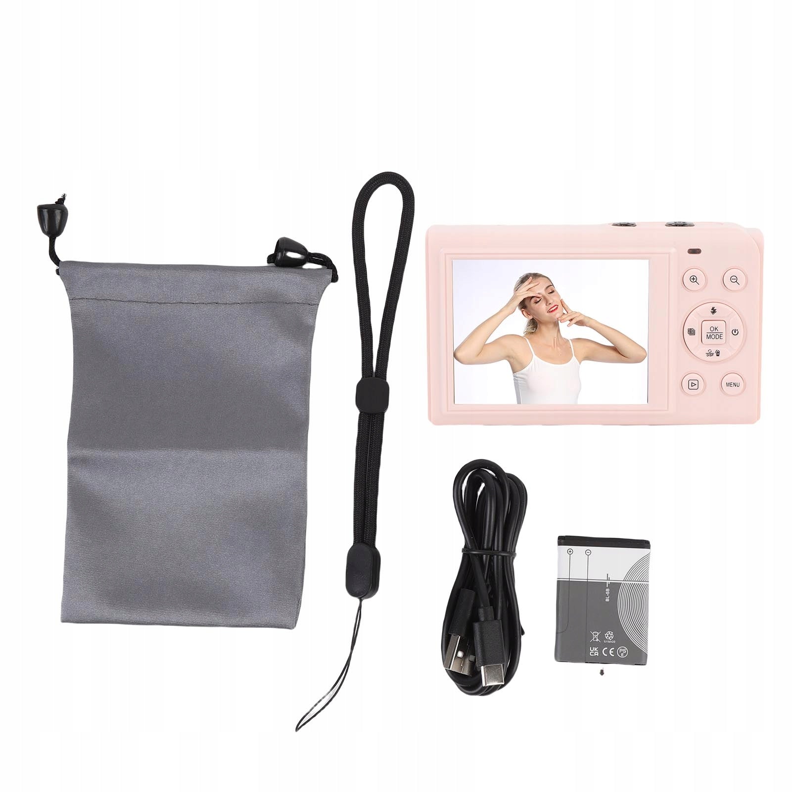 5K Dual Screen Digital Camera 18x Zoom 80MP WiFi Vlog 8E Brand no brand