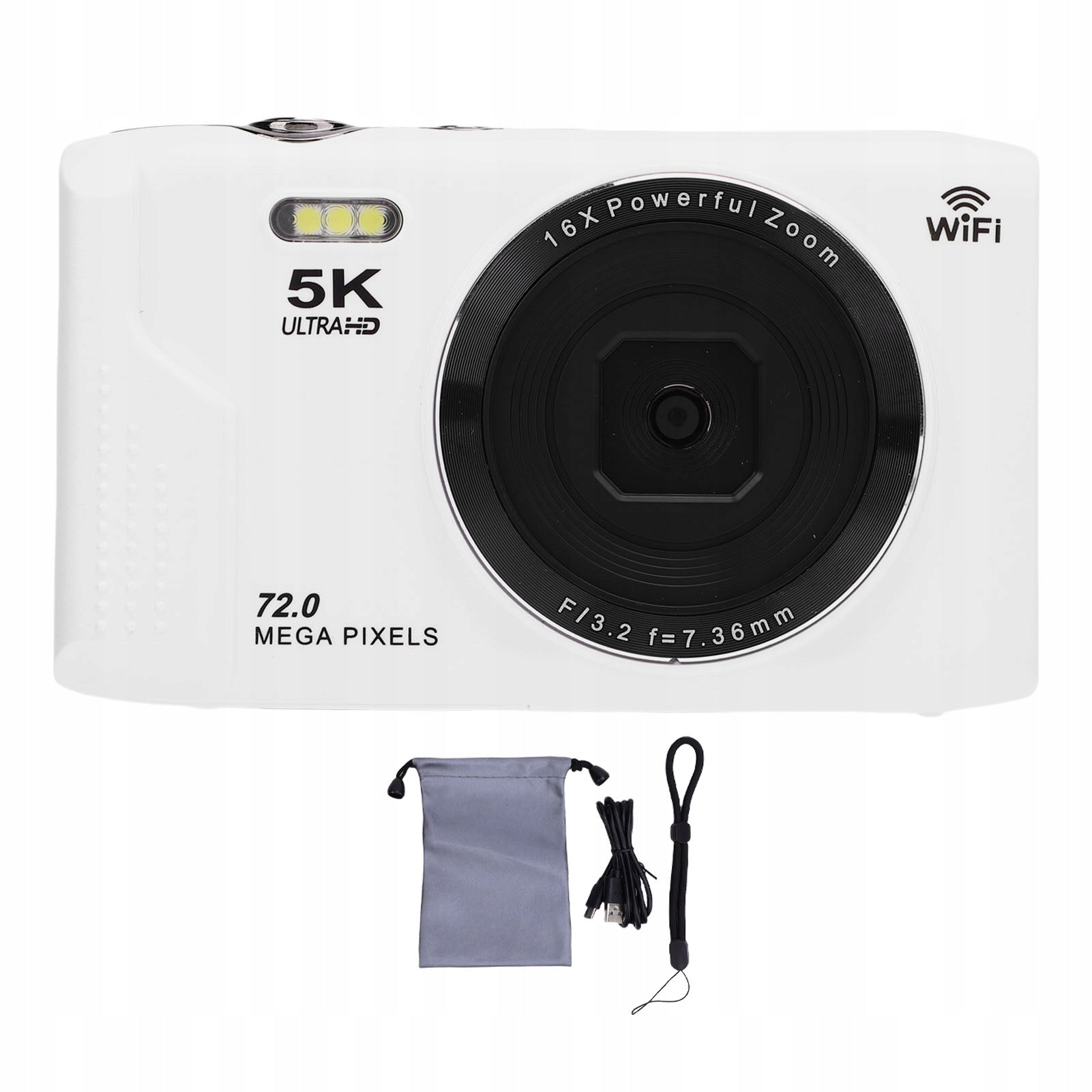 5K Retro Digital Camera 72MP 16x Zoom Zoom AF 2,8 Inch Screen Wi 89