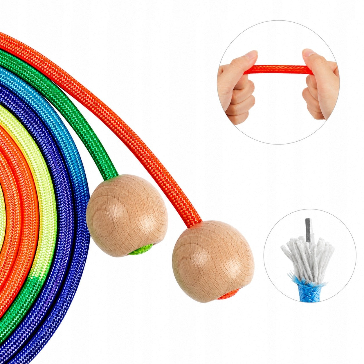 5M TRAINING JUMP ROPE FOR MANY PEOPLE COLORFUL JUMP ROPE FOR CHILDREN Brand no brand
