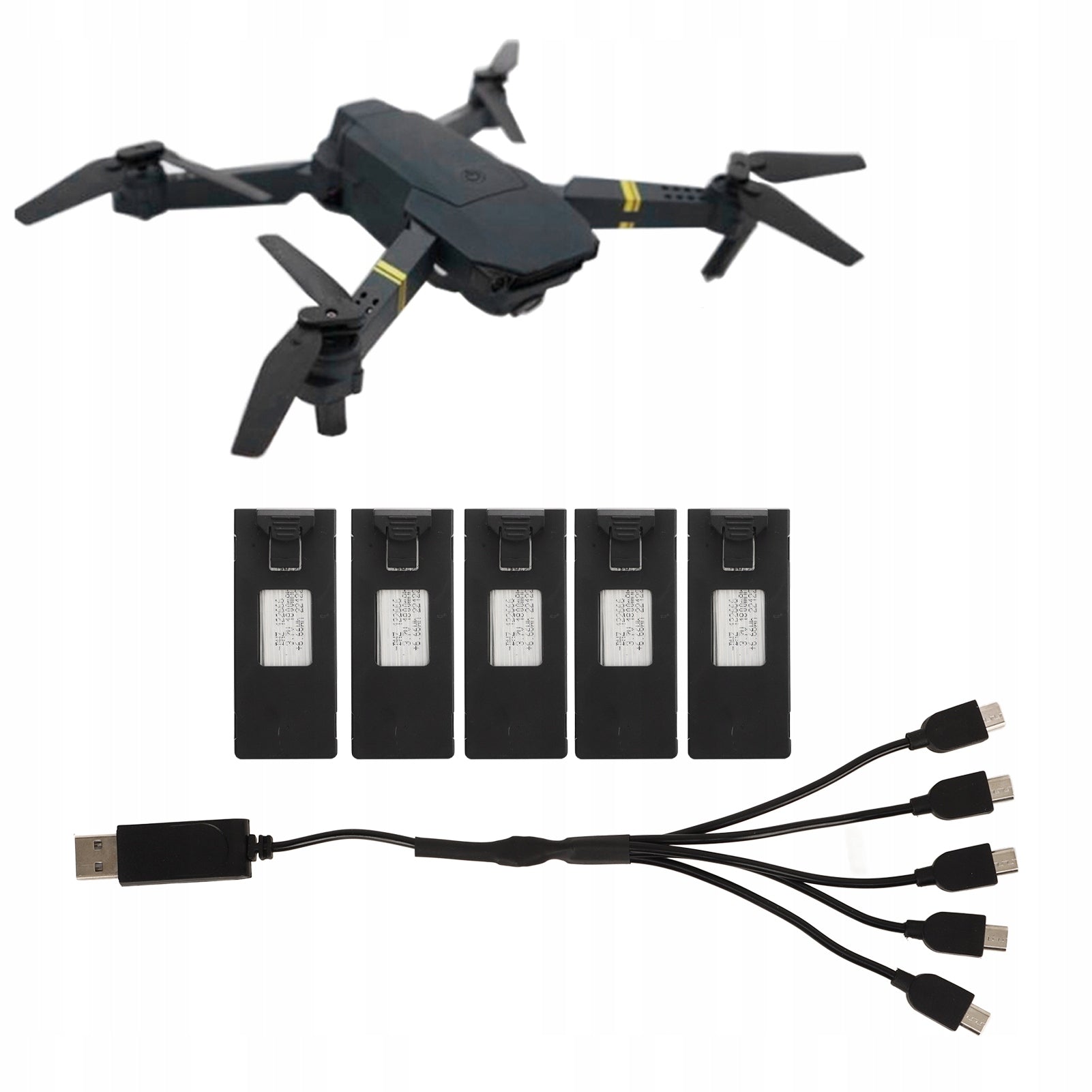 5PCS BATTERY FOR DRONE E88 PRO LS E525 PRO 1800MAH 3,7V