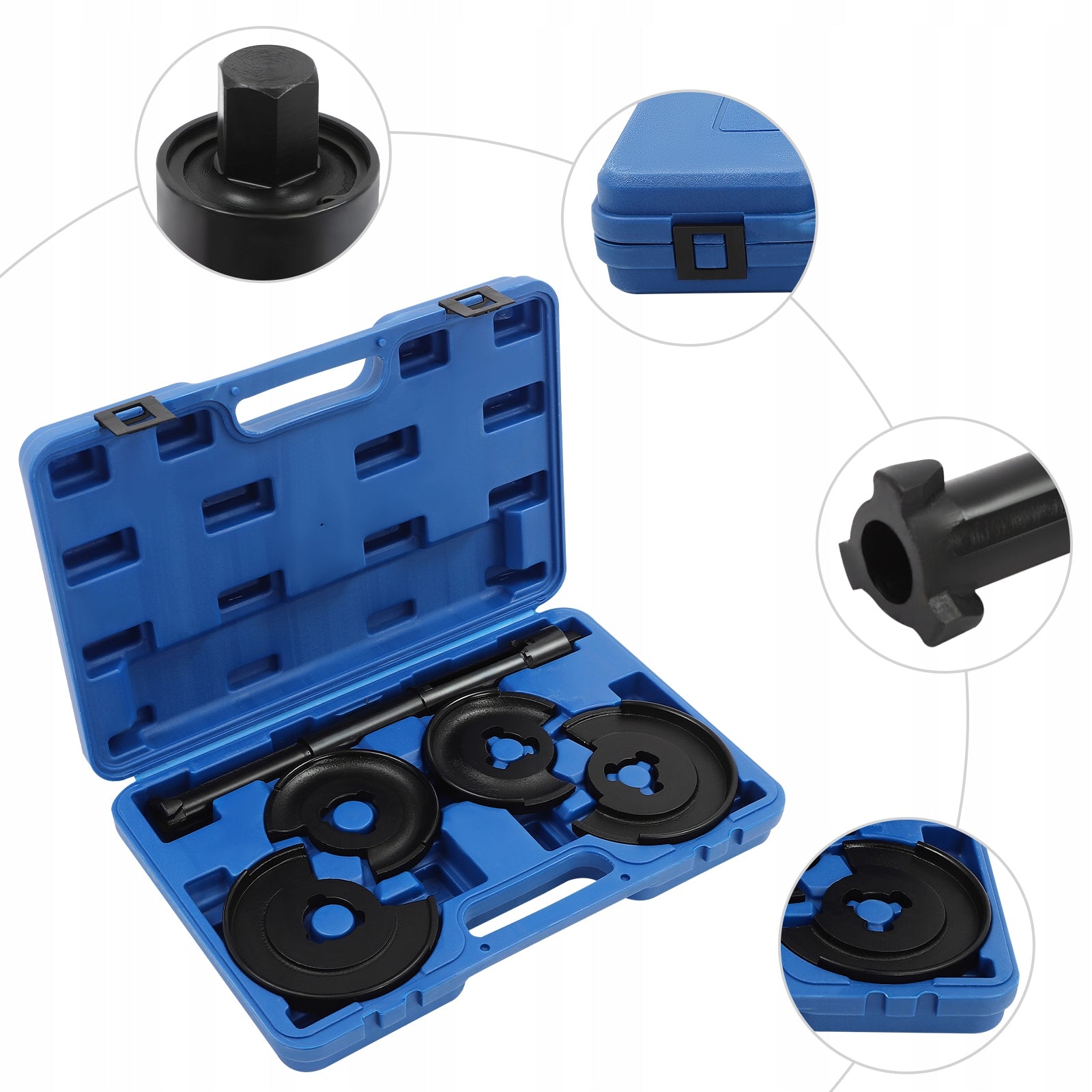 5PCS SPRING COMPRESSOR TOOL KIT CAR SHOCK SPRING COMPRESSOR FOR CAR REPAIR