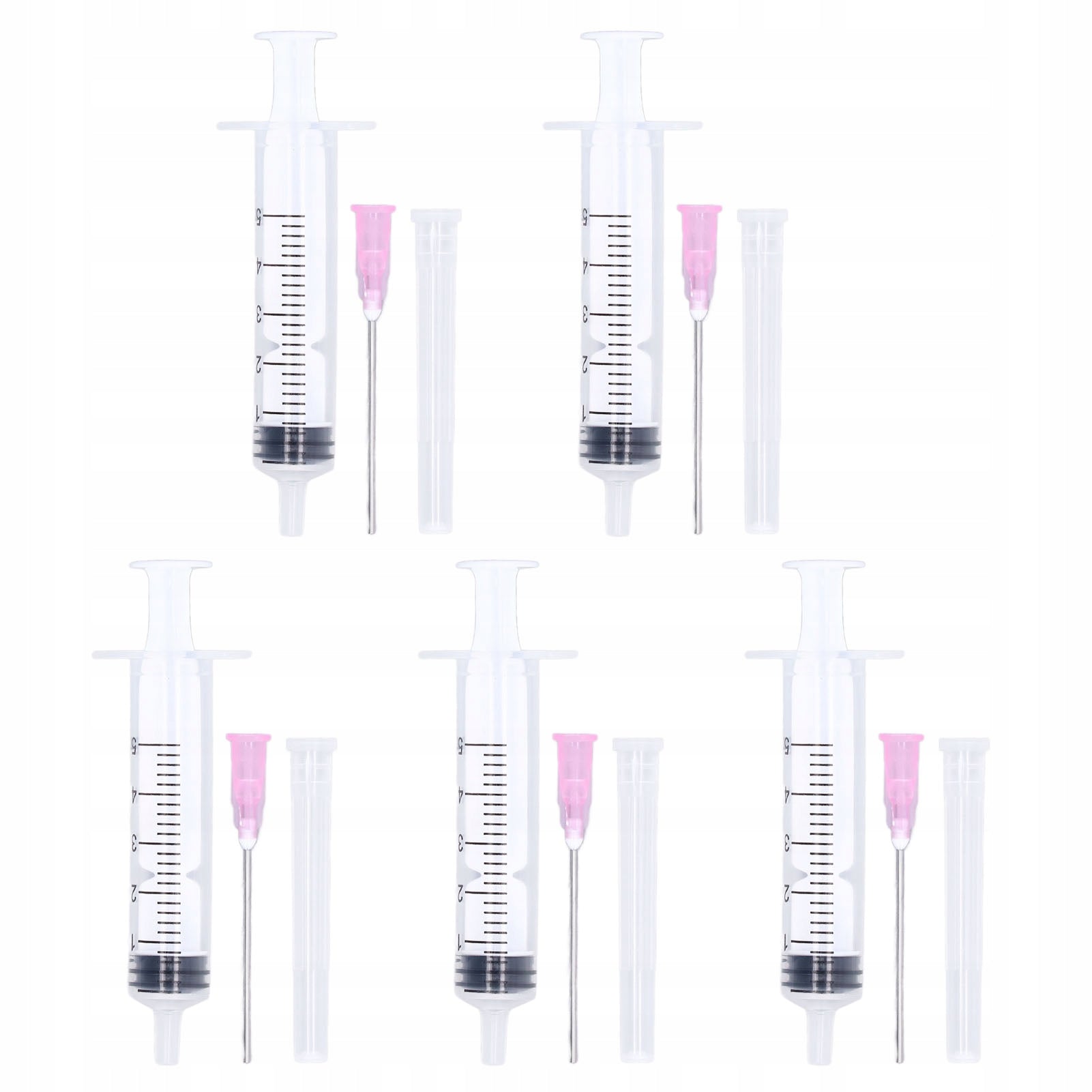 5PCS Syringe Syringe Plastic 5ml Drawing Tool LB Brand no brand