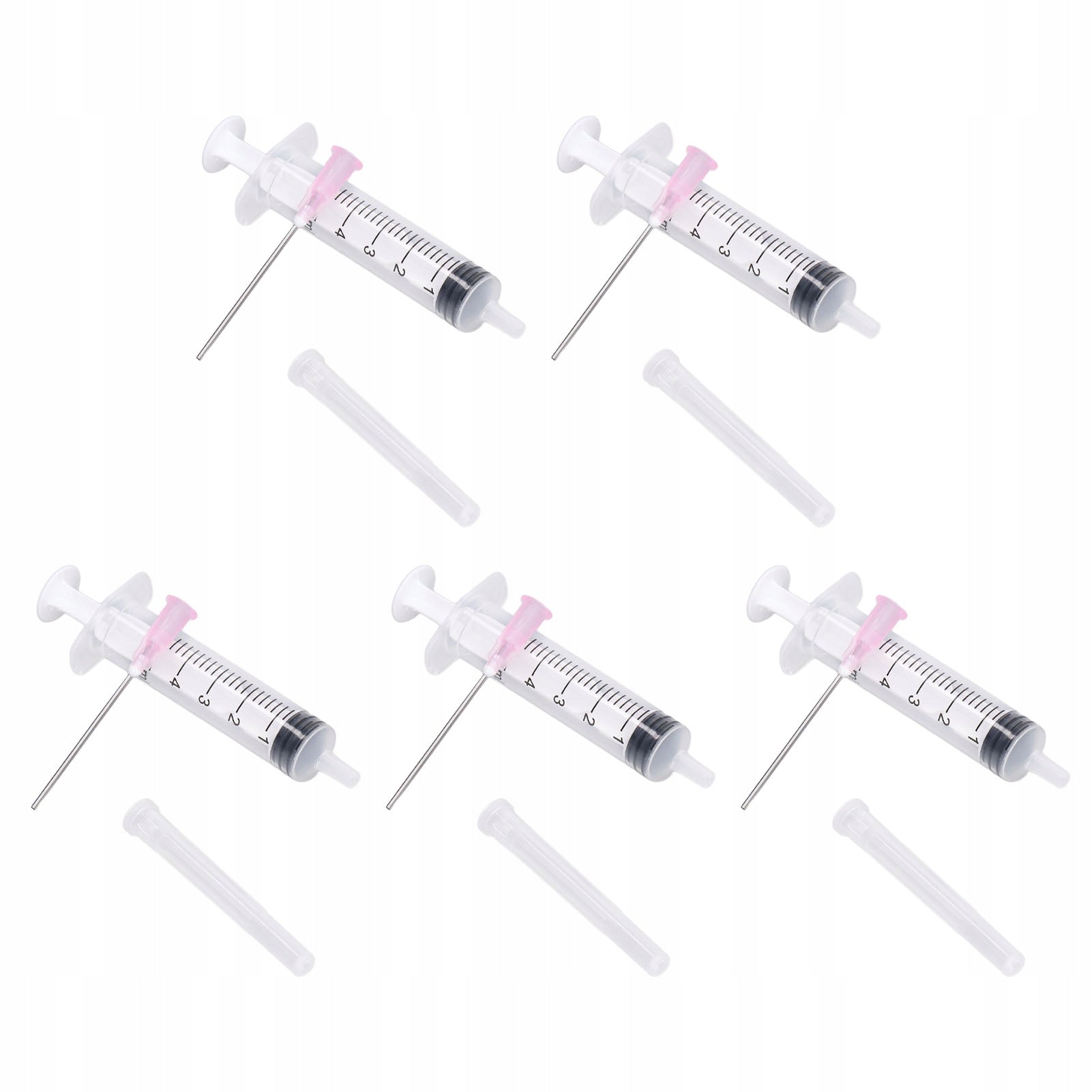 5PCS Syringe Syringe Plastic 5ml Drawing Tool LB