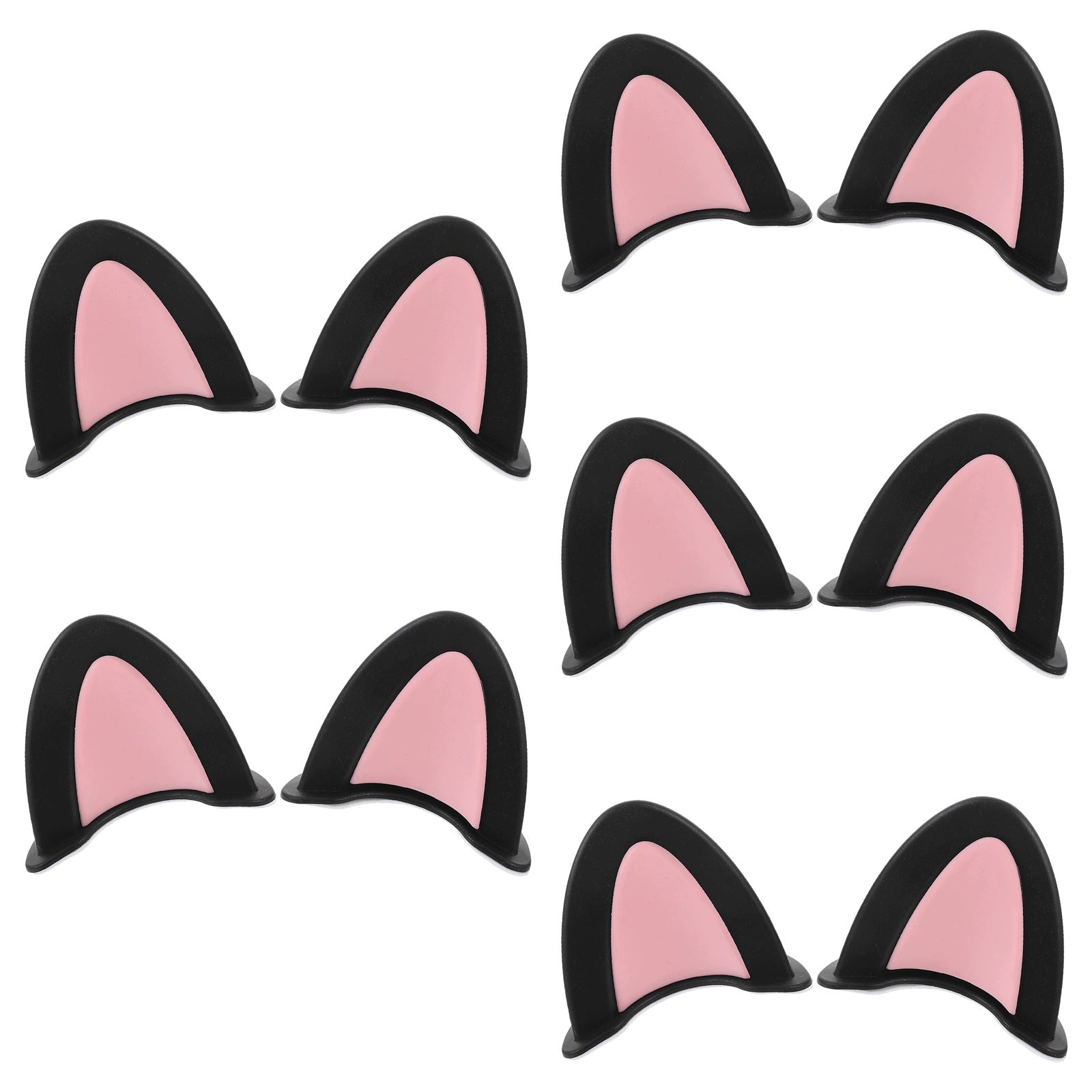 5Pairs Cute Motorcycle Helmet Decorations with Self-Adhesive Cat Ears Manufacturer no brand