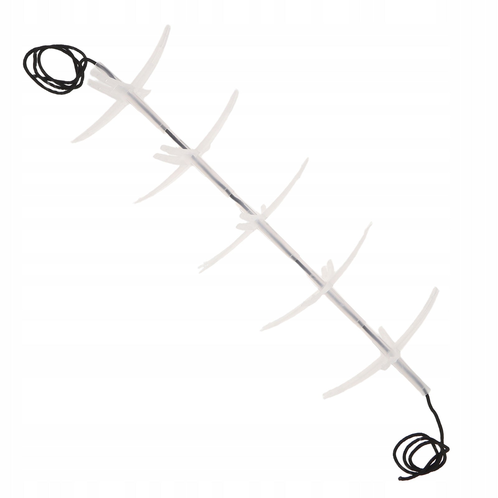 5Pcs Compact Wall-Mountable Plastic Rack for Drying Persimmons and Food Unfolded width 16 cm