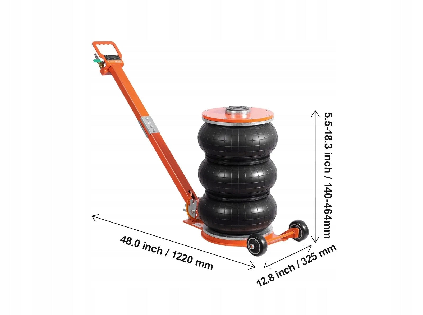 5T 11000 lbs Snowman Pneumatic Lift for SUV and Workshop Car Maximum lifting height 464 mm