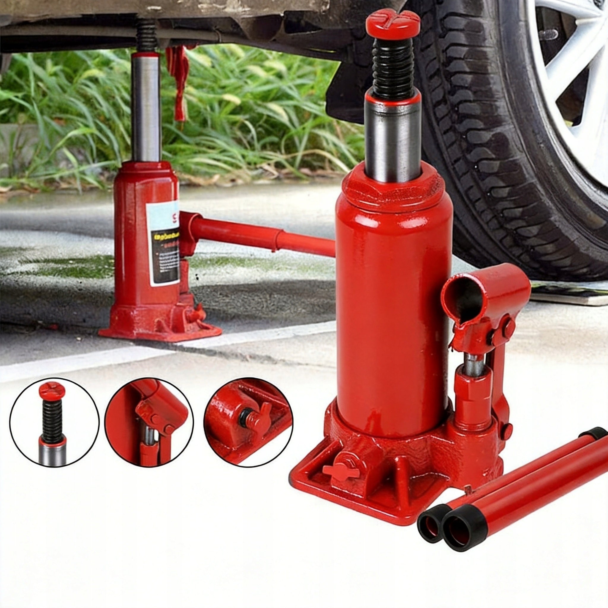 5T 5000KG 180-350MM HYDRAULIC BOTTLE BOLLARD CAR LIFT Brand no brand