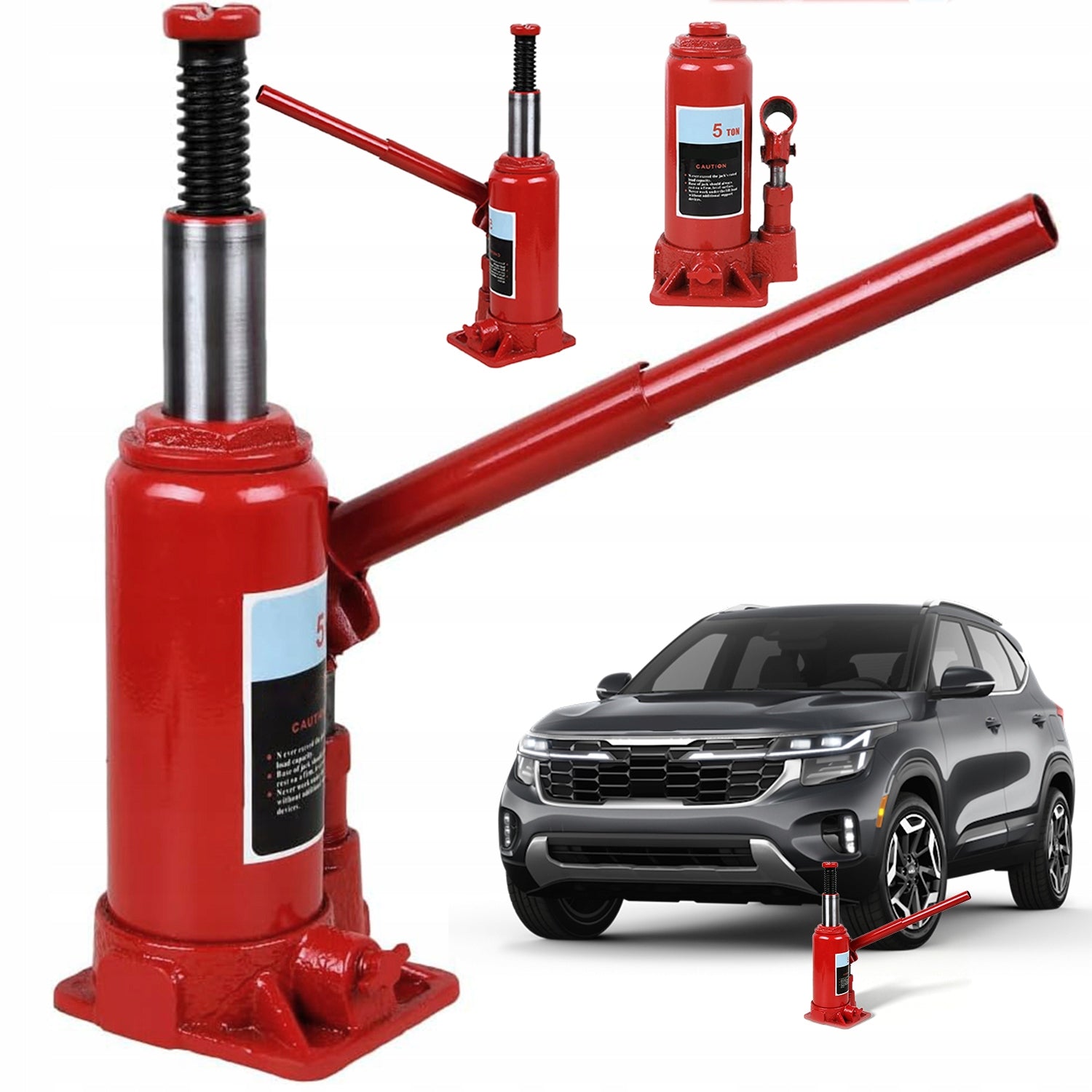 5T CAR LIFT – COMFORTABLE HANDLE, NON-SLIP TOP, DURABLE