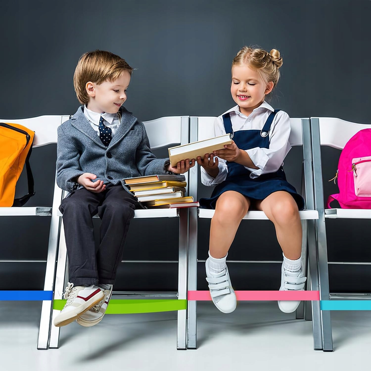 5X CHAIR STRAPS FOR CHILDREN WITH NON-INDULGENT FEET (ADHD AND AUTISM) Manufacturer code ZGEER NBIBO