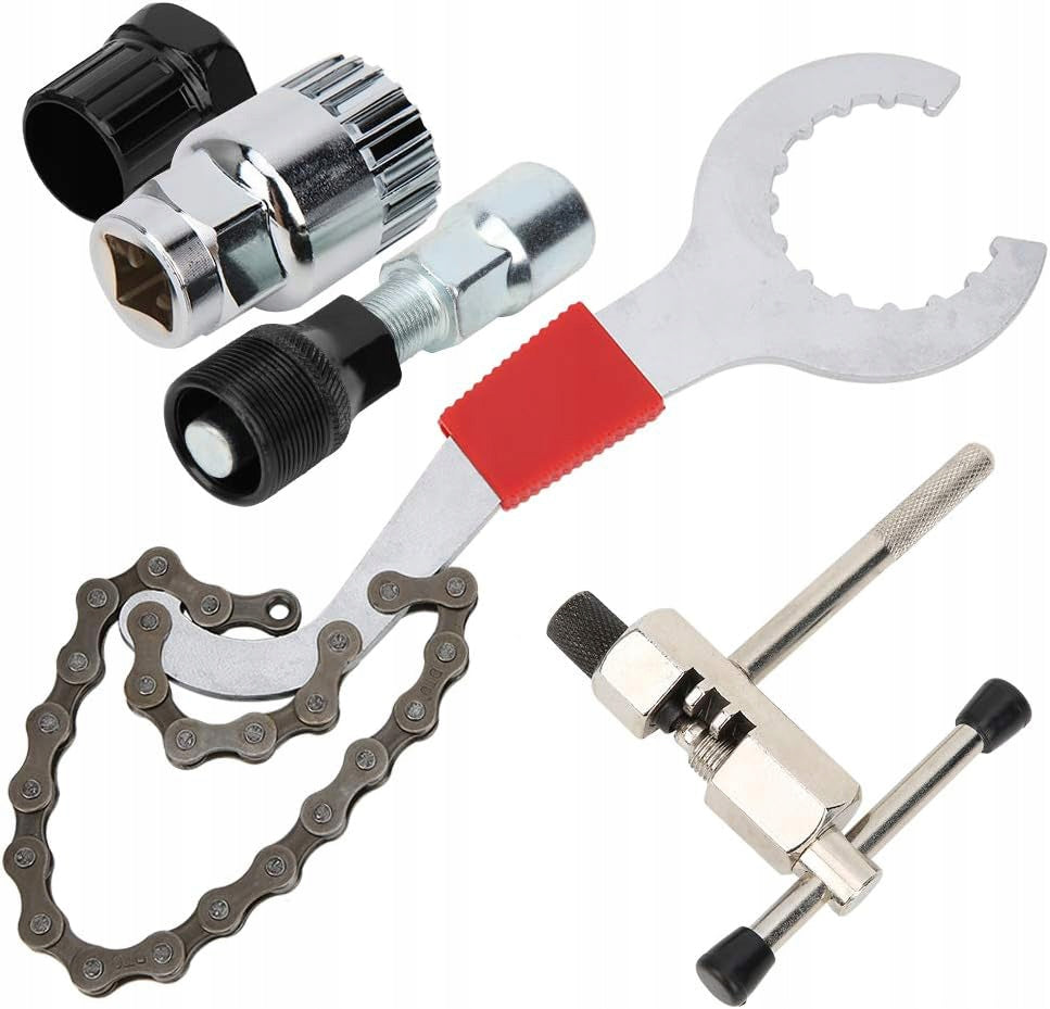 5in1 BICYCLE TOOL SET SUPPORT CRANK CHAIN CASSETTE WRENCH