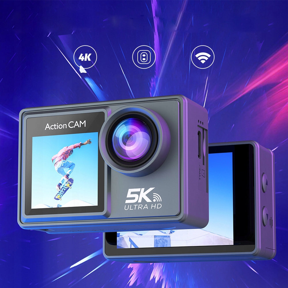5k ultra high definition sports camera M40TR,Bdual screen design,64GB Manufacturer code 9331855024233