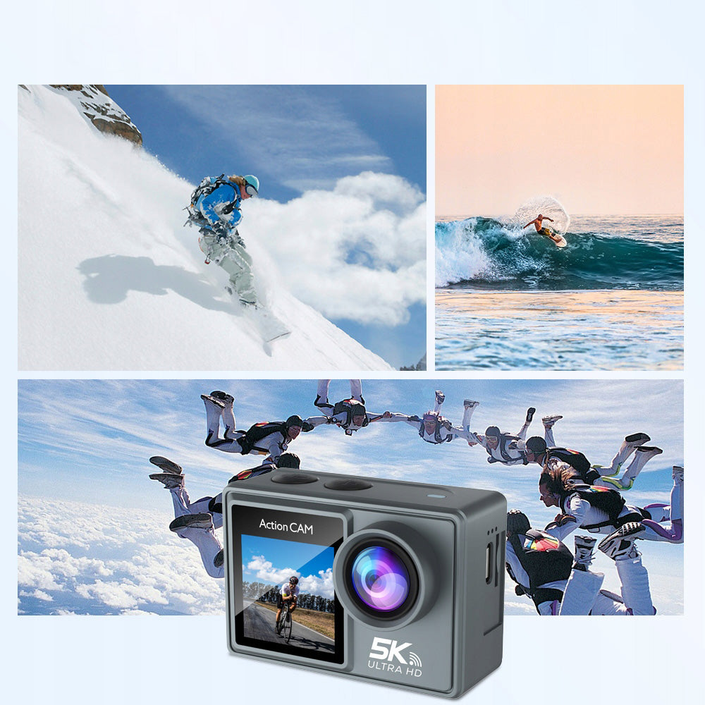 5k ultra high definition sports camera M40TR, dual screen design, 64GB Brand no brand