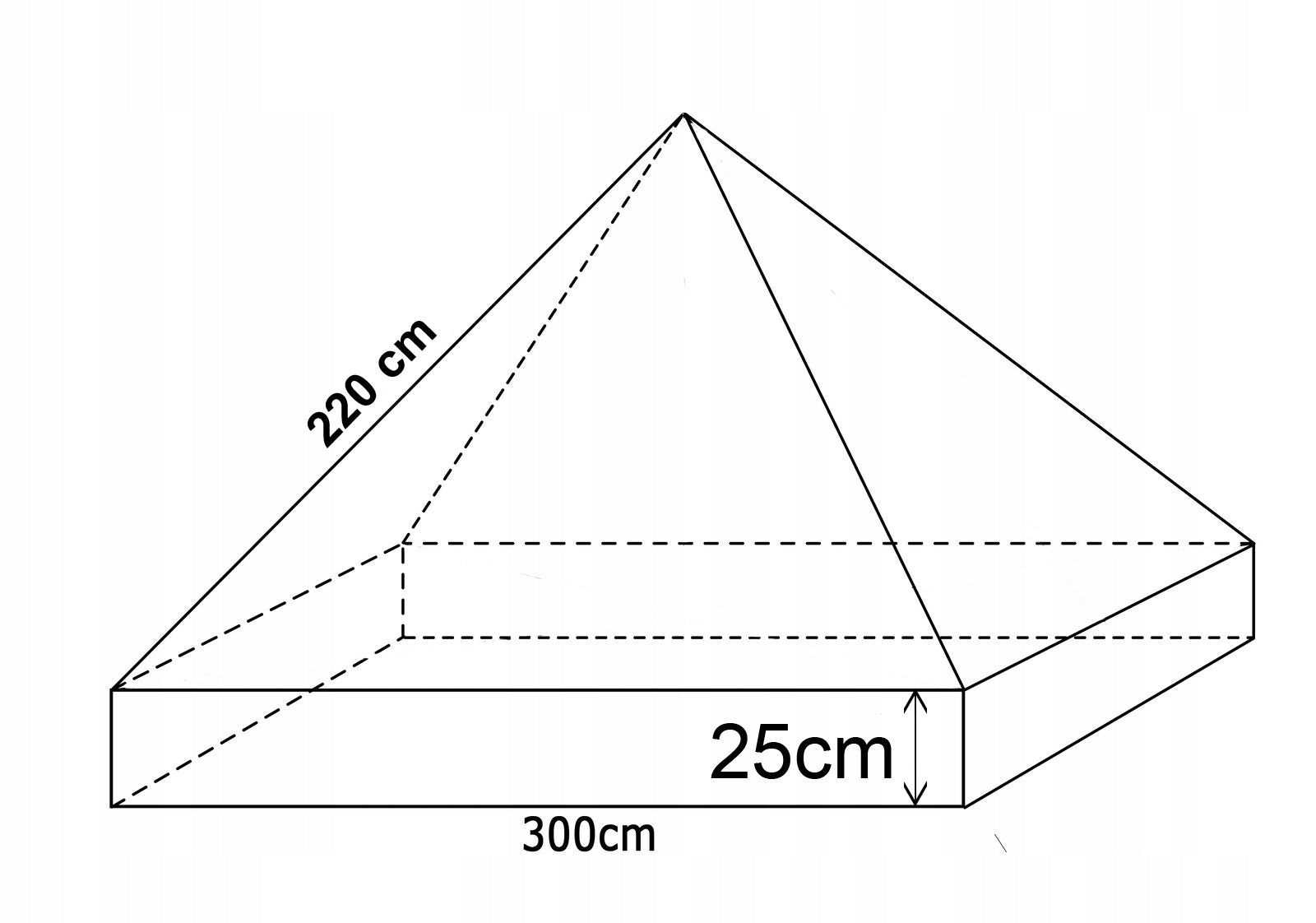 5kg 3x3 300cmx300cm SPARE ROOF canopy TENT Garden TRADE Grey Packaging status original