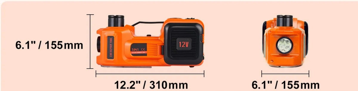 5t Electric Car Lift with Impact Wrench and 12V Pump Maximum lifting height 450 mm