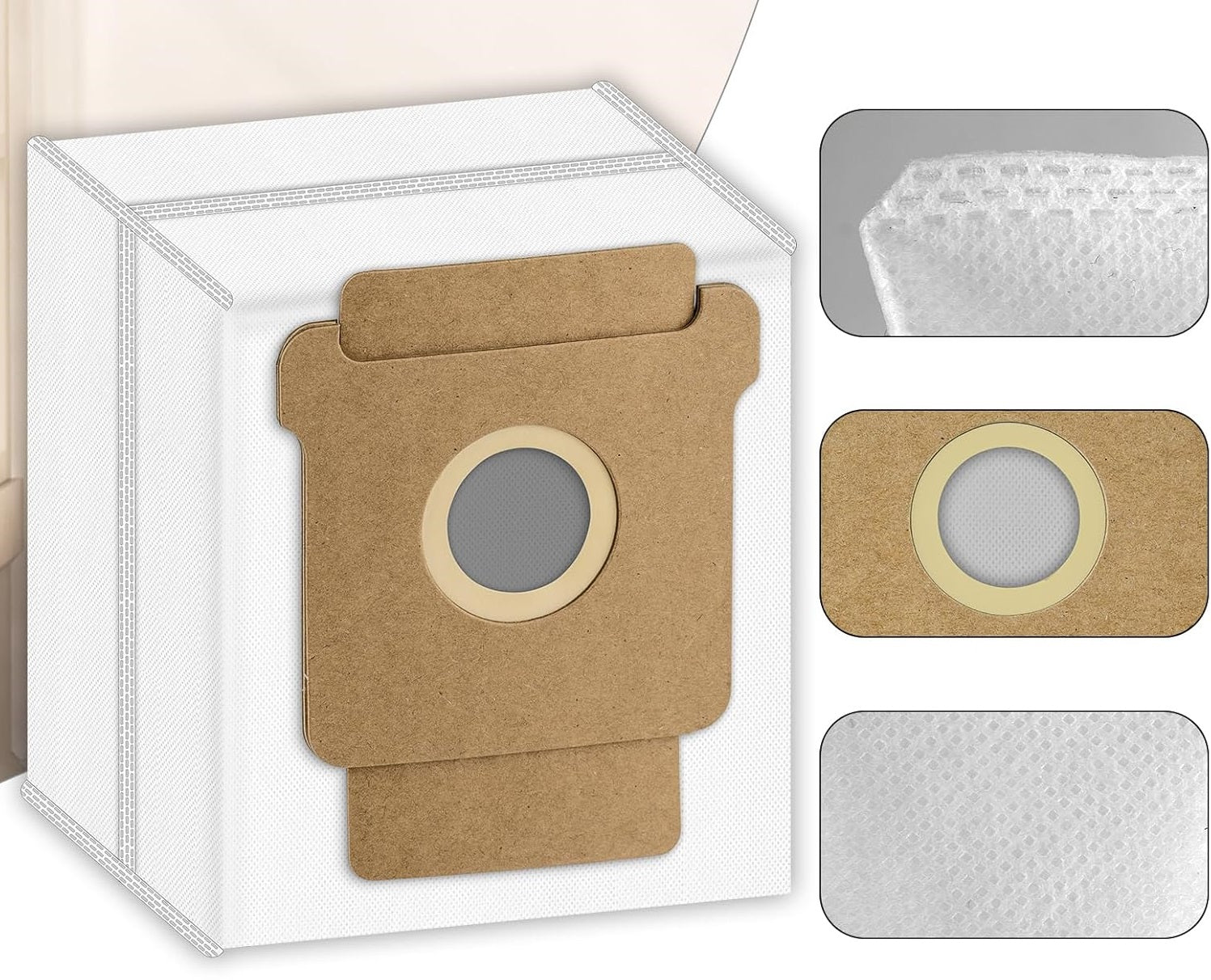 5x DUST BAGS FOR iRobot Roomba Combo 104 105 405 505 705 VAC Essential Manufacturer code WOREK WORKI NA ŚMIECI KURZ BRUD ROOMBA COMBO