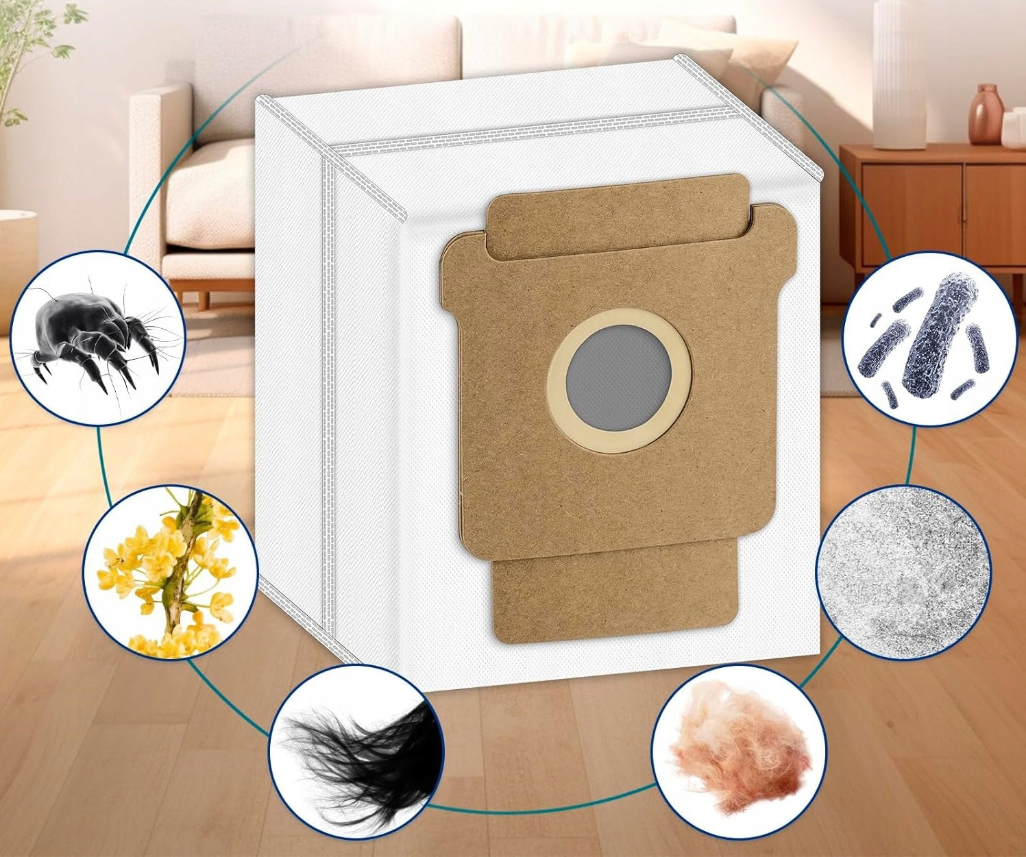5x DUST BAGS FOR iRobot Roomba Combo 104 105 405 505 705 VAC Essential Vacuum cleaner brand iRobot Roomba