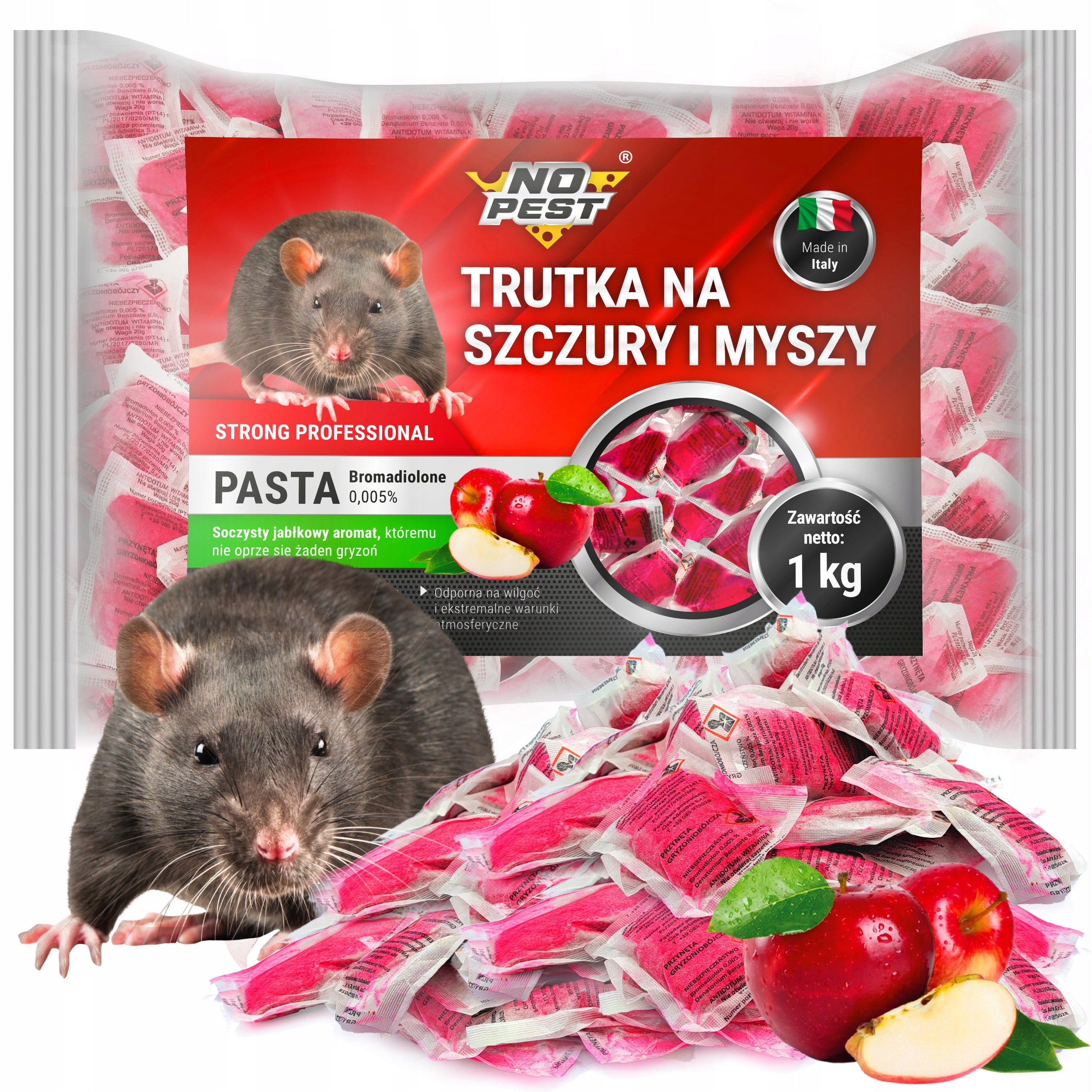 5x FEEDER DERATIZATION STATION FOR POISON + 1KG RAT MOUSE POISON Packaging status original