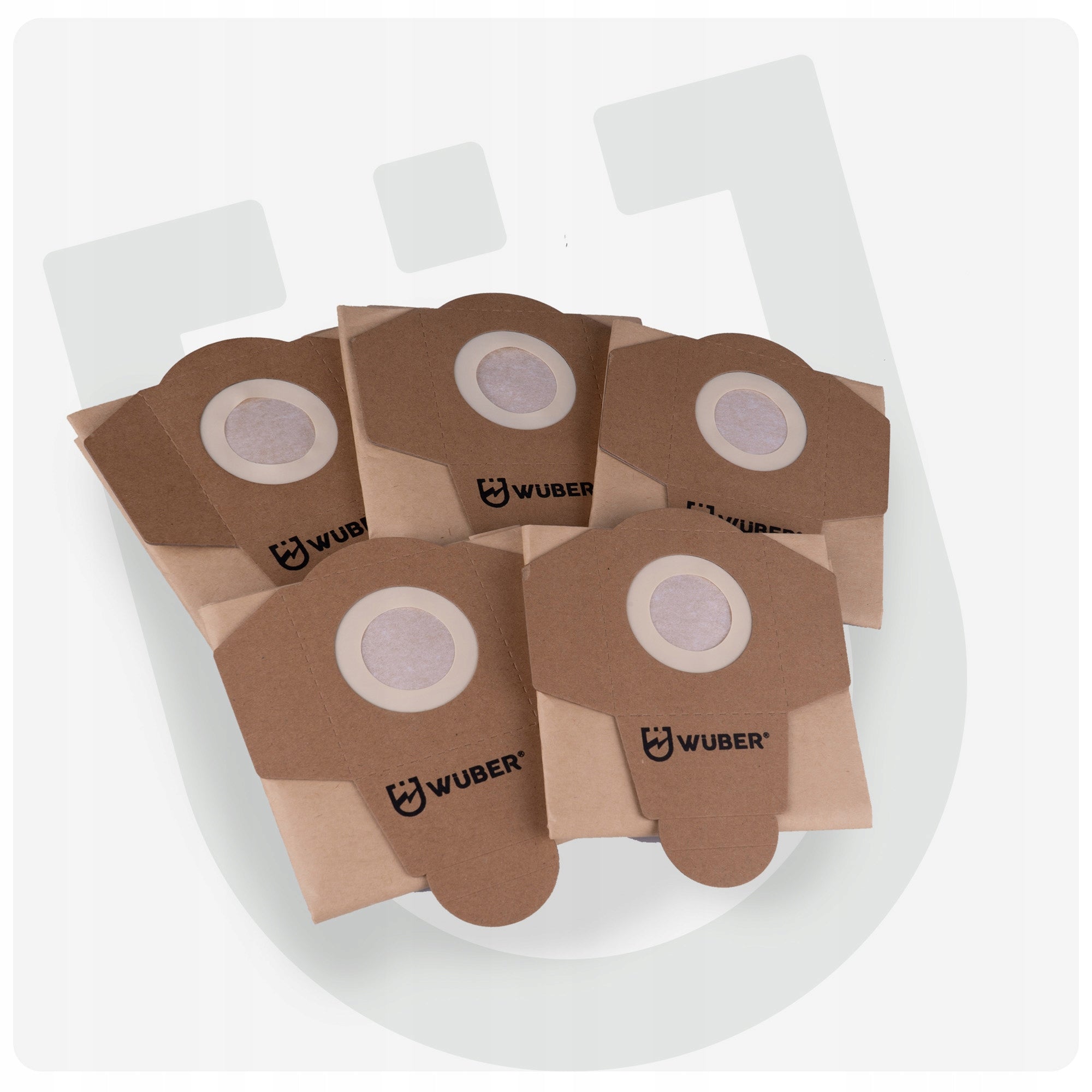5x INDUSTRIAL VACUUM CLEANER BAGS 20 L 5 PIECES PAPER THICK WUBER Number of items 5 pcs