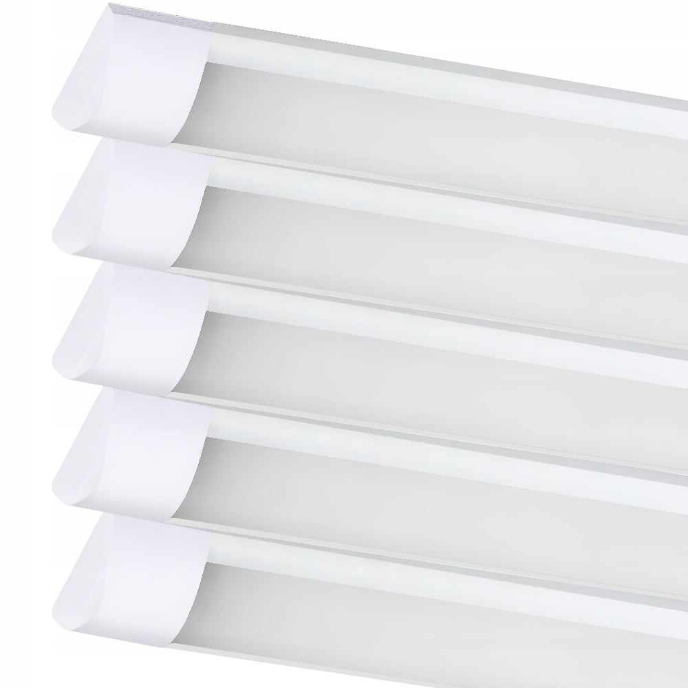 5x LED FLUORESCENT LAMP 120CM SURFACE MOUNTED LUMINAIRE FOR GARAGE 36W