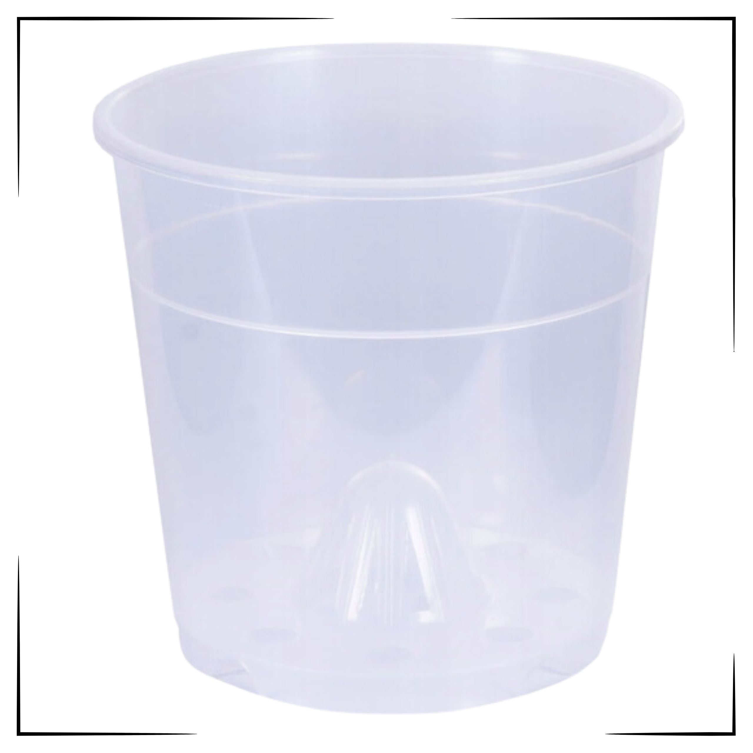5x Transparent Manufacturing Flower Pot 11,5 cm For Flower Plant Orchids Brand no brand