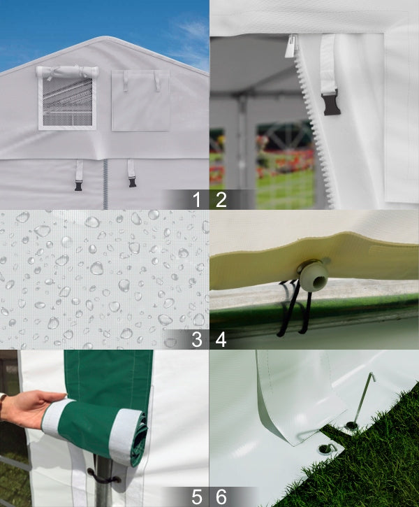5x10m 2-2,91m Commercial Tent Garden Gazebo - VARIOUS COLORS Type tent