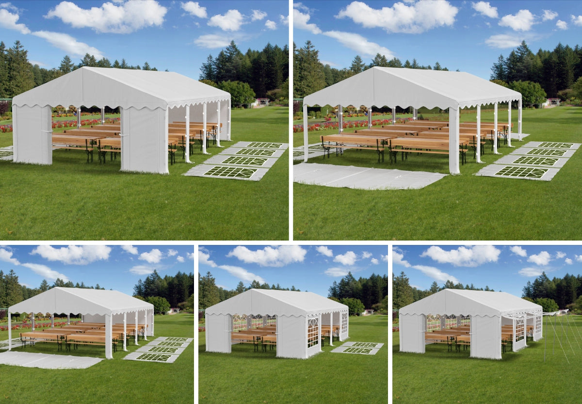 5x8 2-2,91m Garden Party Commercial Tent - VARIOUS COLORS Color white