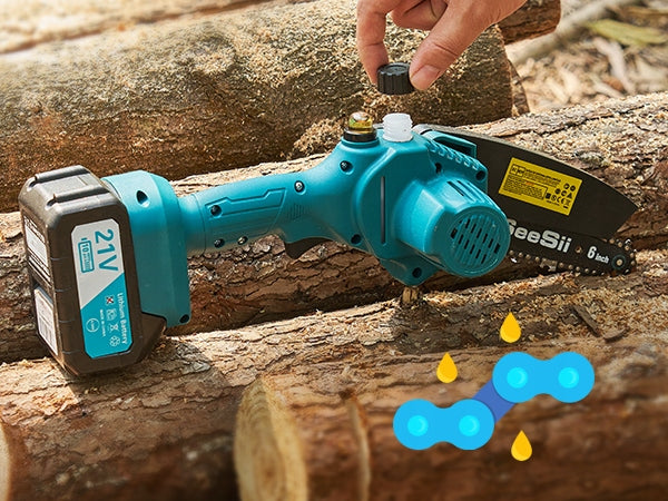 6" 2 AKU CORDLESS CHAINSAW GARDEN CHAINSAW SEESII Guide manufacturer other