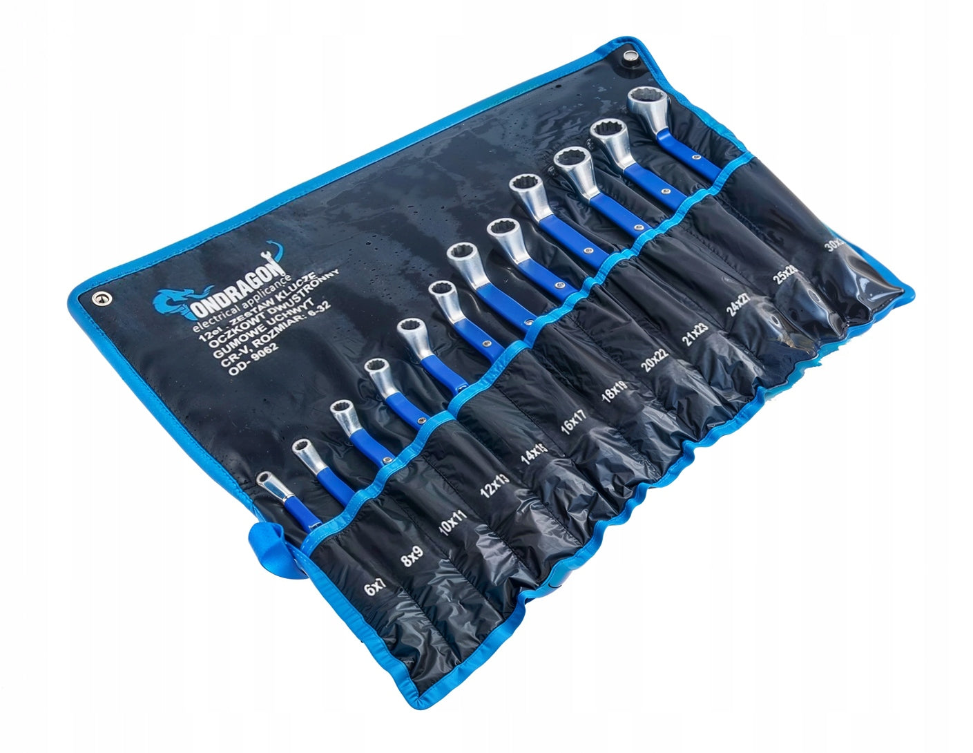 6-32 BENT DOUBLE-SIDED EYE WRENCHES WITH RUBBER SET 12EL CASE PRO Product weight with unit packaging 3.3 kg