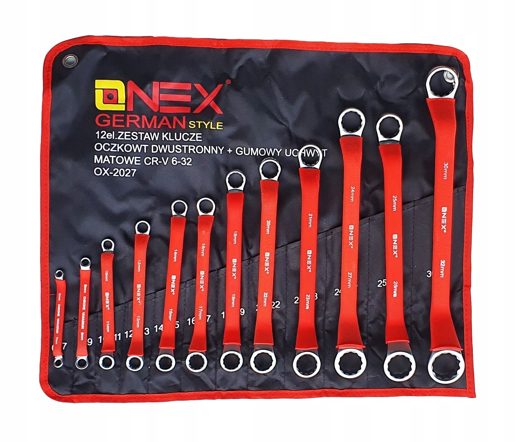 6-32 RUBBER BENT EYE WRENCHES SET 12EL Key type combination