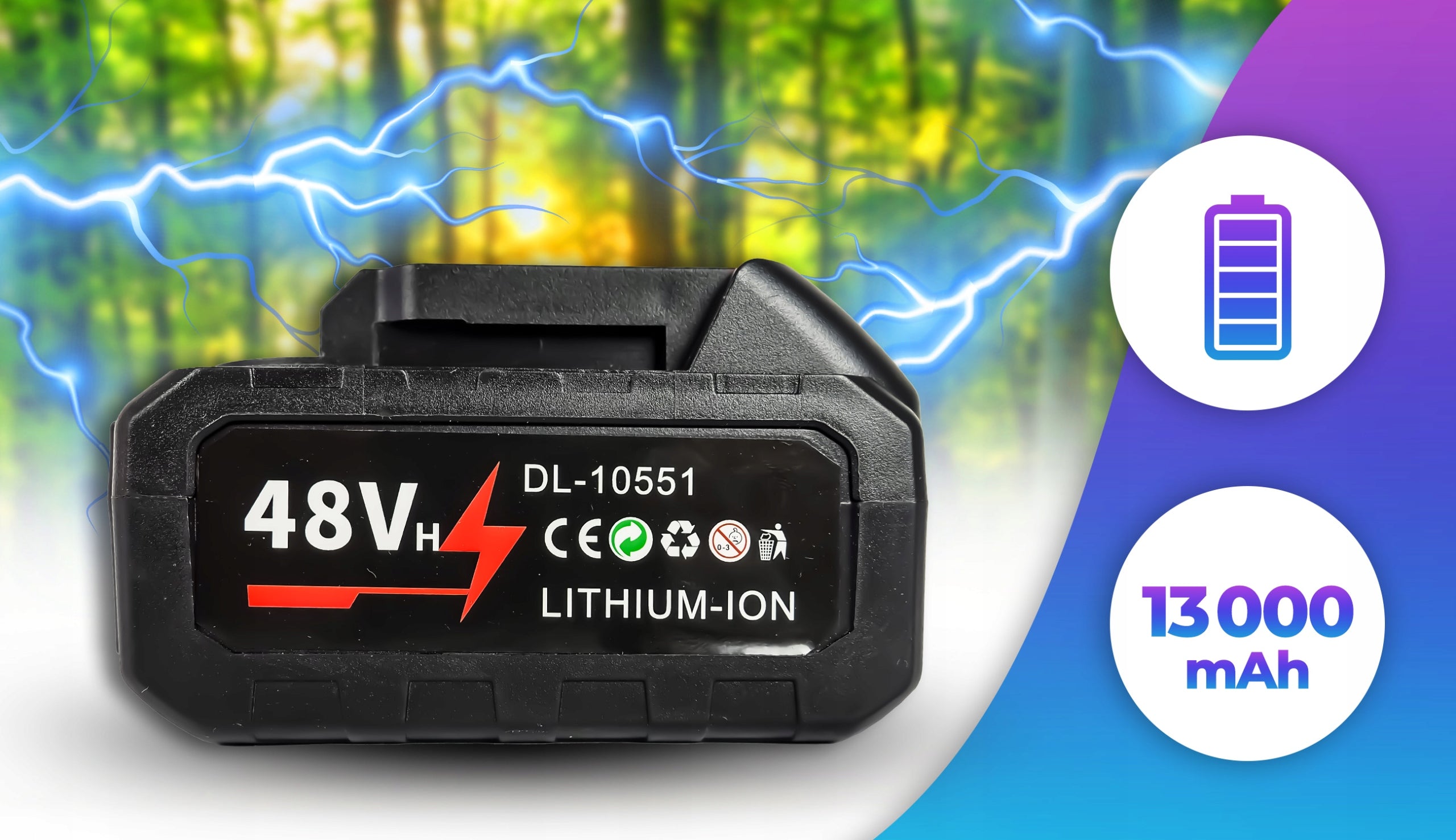 6" 8" CORDLESS ELECTRIC CHAINSAW FOR BRANCHES + 2x AKU 13000mAh Manufacturer code PIŁA AKUMULATOROWA ELEKTRYCZNA 6" + 8"