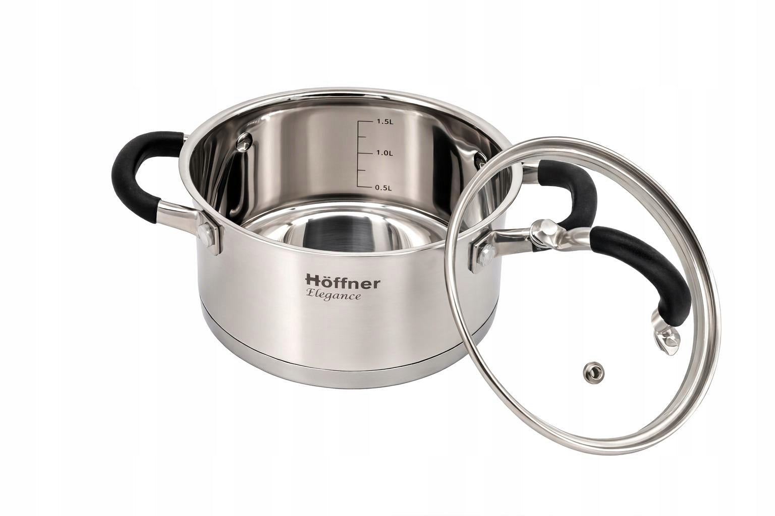 6 EL. STAINLESS STEEL POT SET INDUCTION GAS HOFFNER Material stainless steel
