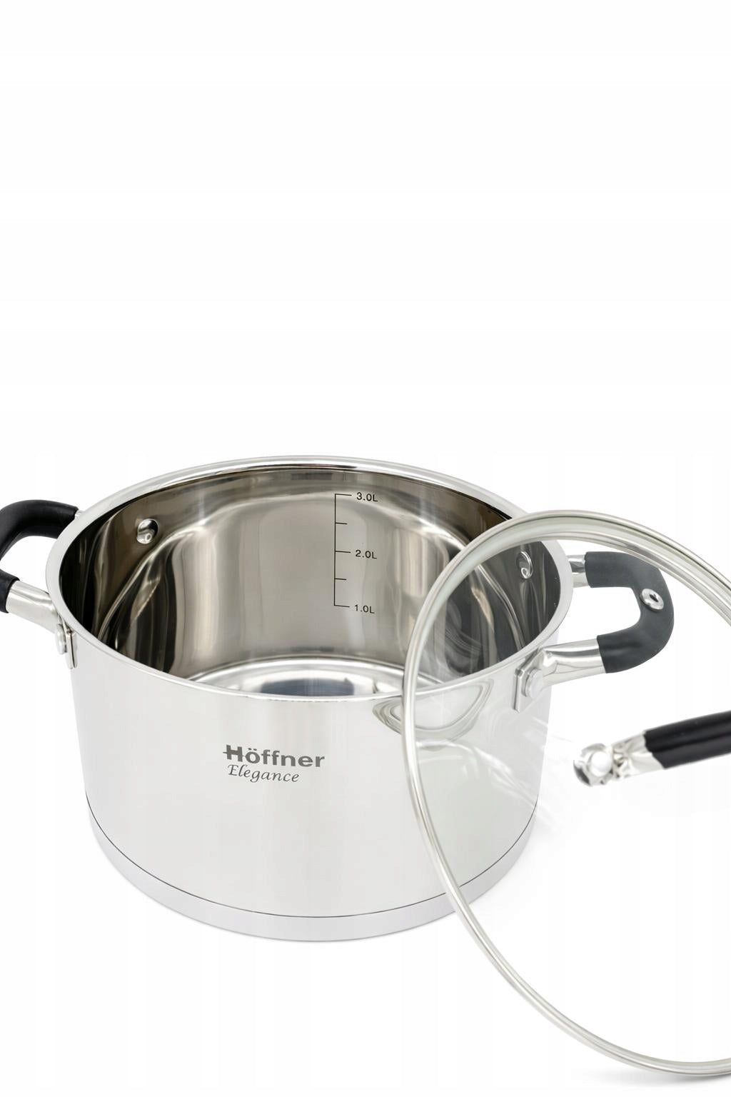 6 EL. STAINLESS STEEL POT SET INDUCTION GAS HOFFNER Number of items in the set 6