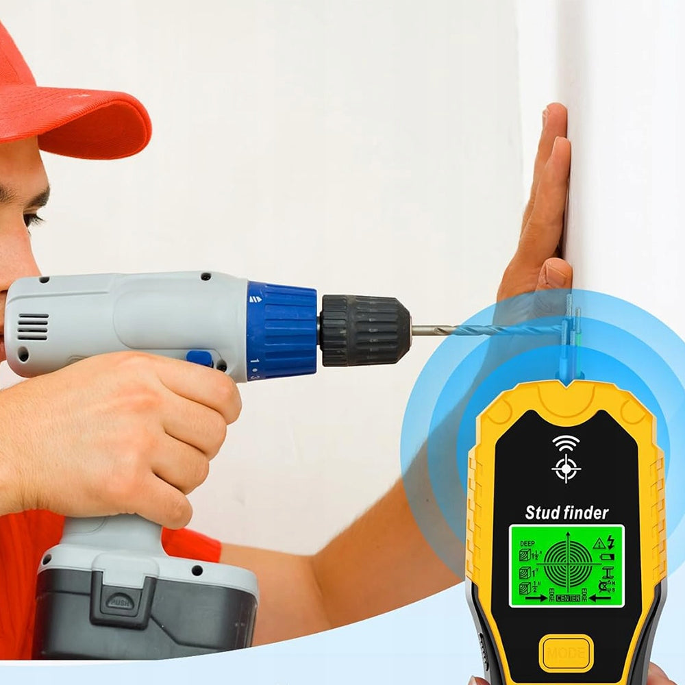 6-IN-1 CABLE DETECTOR AND METAL SCANNER WITH LCD DISPLAY FOR PIPES AND CEILINGS Packaging status original