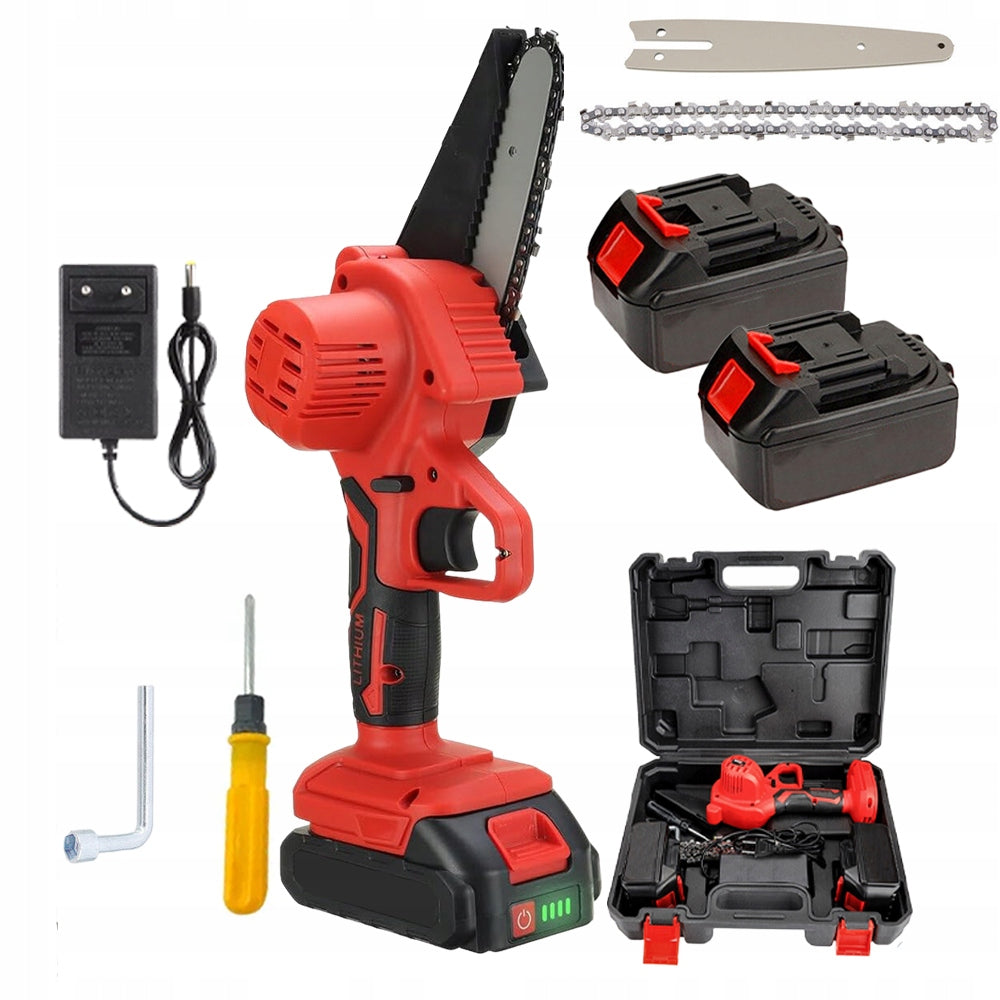 6 INCH CORDLESS SAW WITH PROTECTION AND CHAIN FOR CUTTING