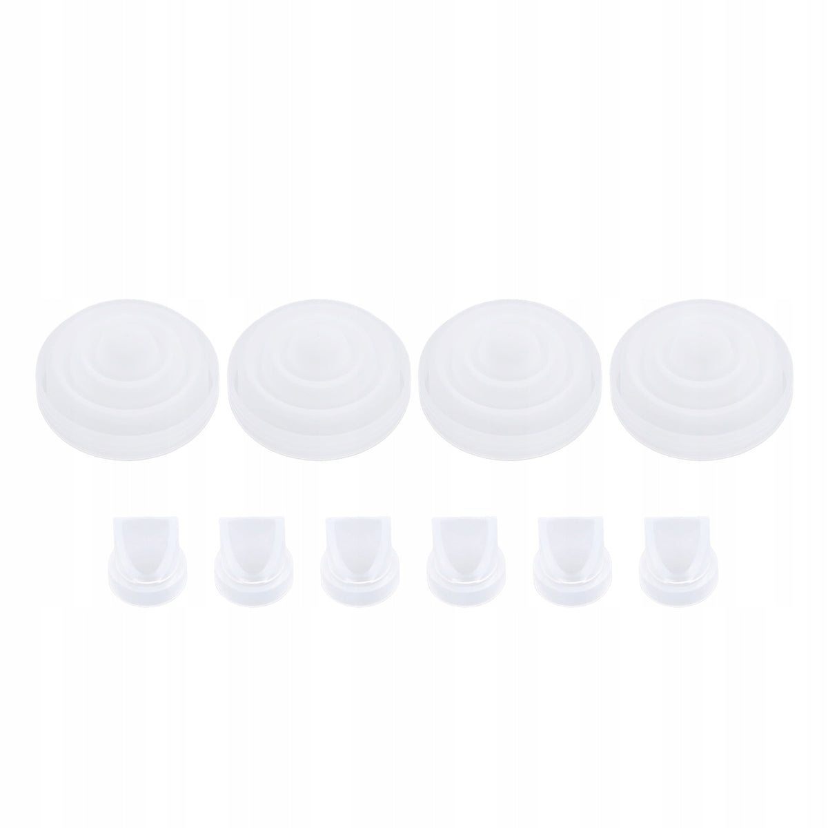 6 PCS DUCKBILL VALVES AND MEMBRANE 4 PCS PREVENTS FLOWS TO THE BREAST PUMP