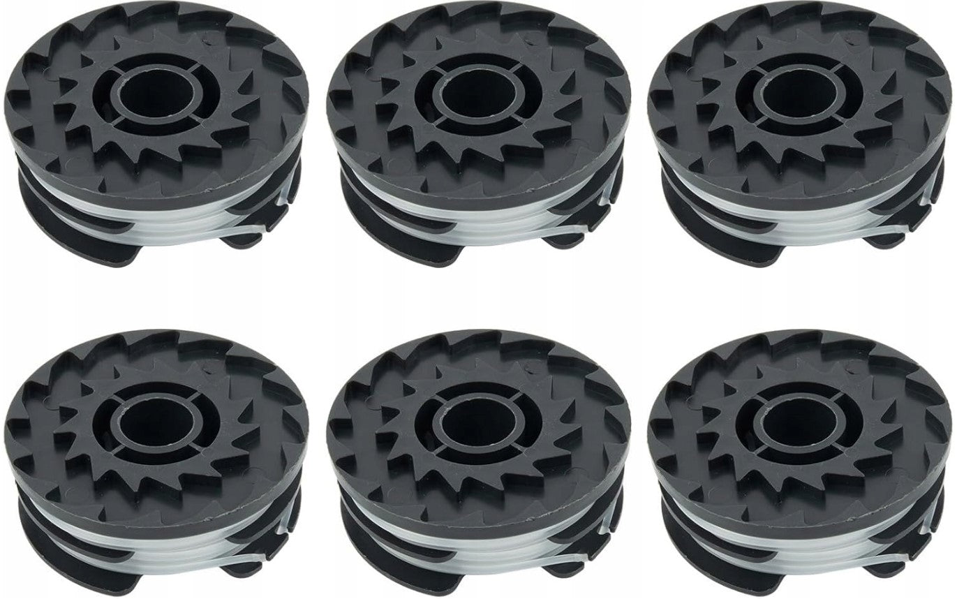 6 PCS PARKSIDE SPOOL FOR TRIMMER LINE PRT 550 PRTA 20-LI 1,6 MM SET Packaging status original