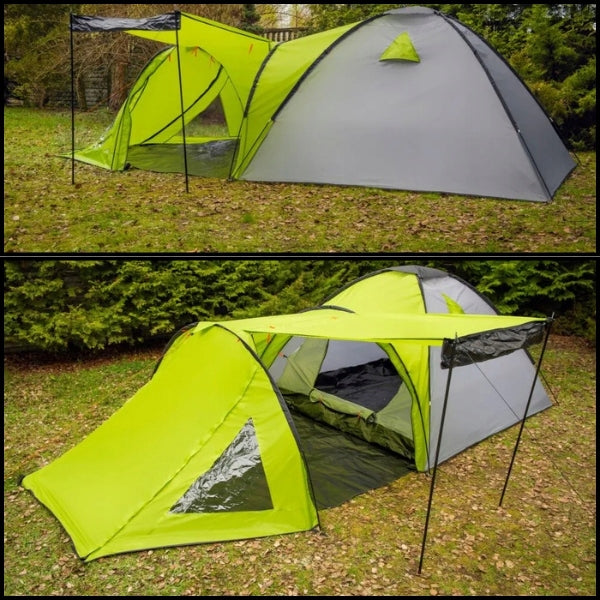 6 PERSON TOURIST TENT WITH CAMPING VESTIBULE IGLO 460CM Brand Maverick