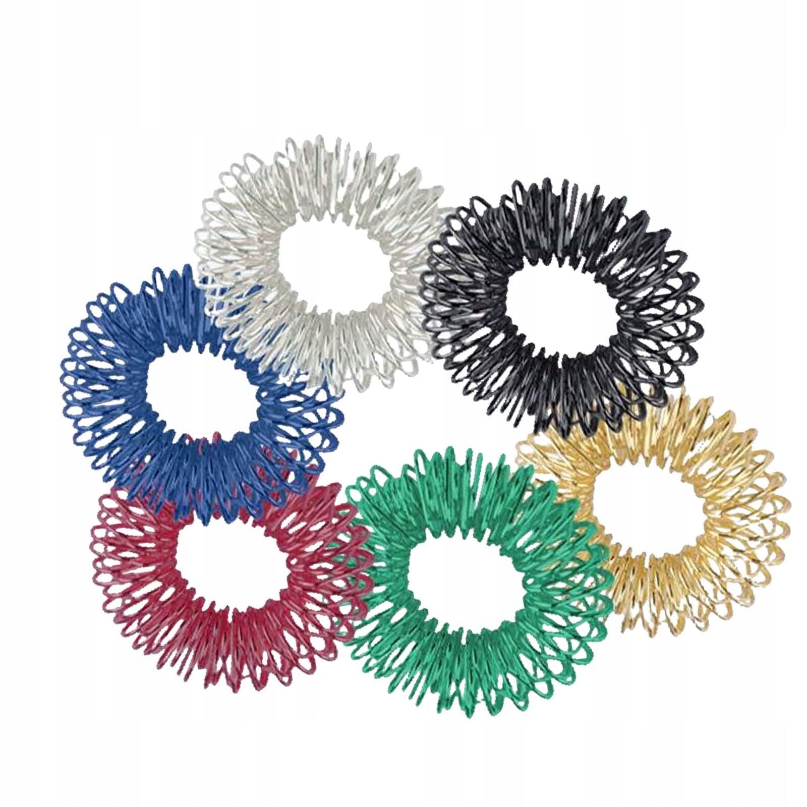 6 Pcs Barbed Sensory Finger Rings Bulk Hand Exercise P Brand no brand
