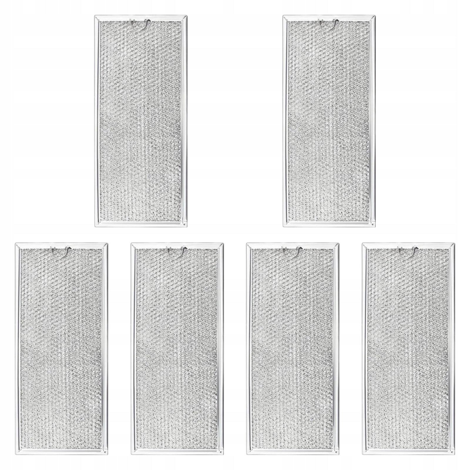 6 Pieces Microwave Oven Filter Replacement Aluminum Mesh Screen Replacement