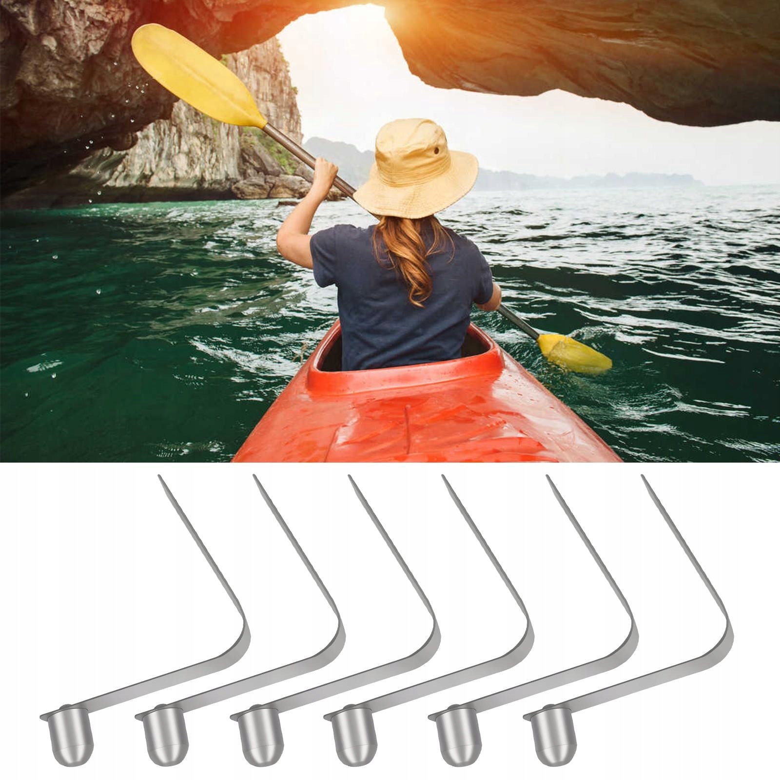 6 Pieces Single Button Clips 8mm,, Snap Spring Clip, Tent Material other