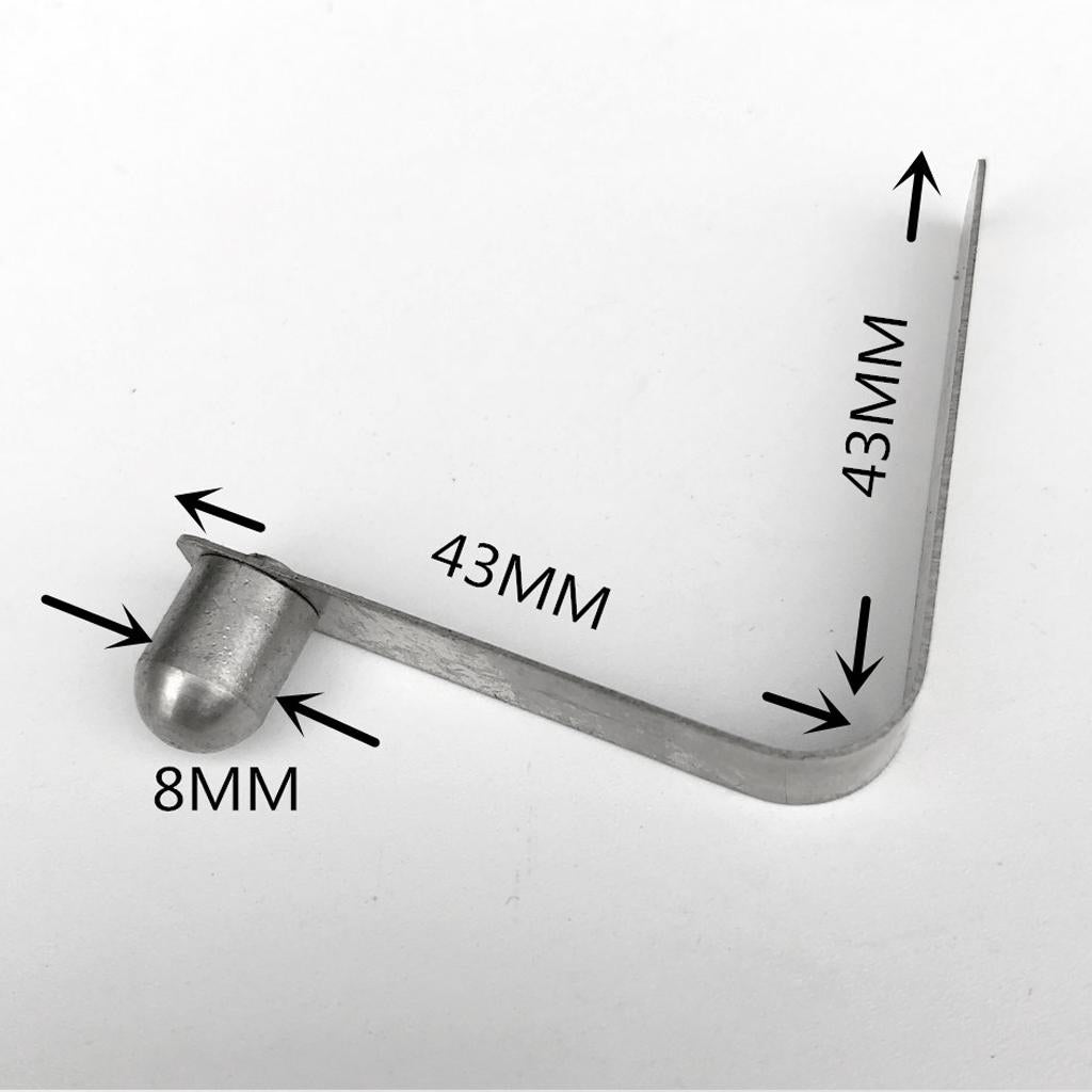 6 Pieces Single Button Clips 8mm,, Snap Spring Clip, Tent Model Klipsy do słupków namiotowych