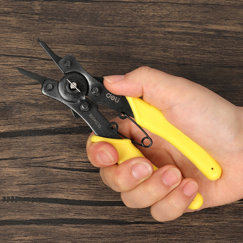 6'' Pliers - Seger Rings 5in1 Deli EDL104506 Kind ring pincers set