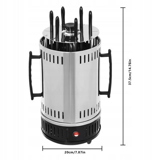 6-Prong Rotary Grill, Vertical Electric Rotary Power rating 1400 W