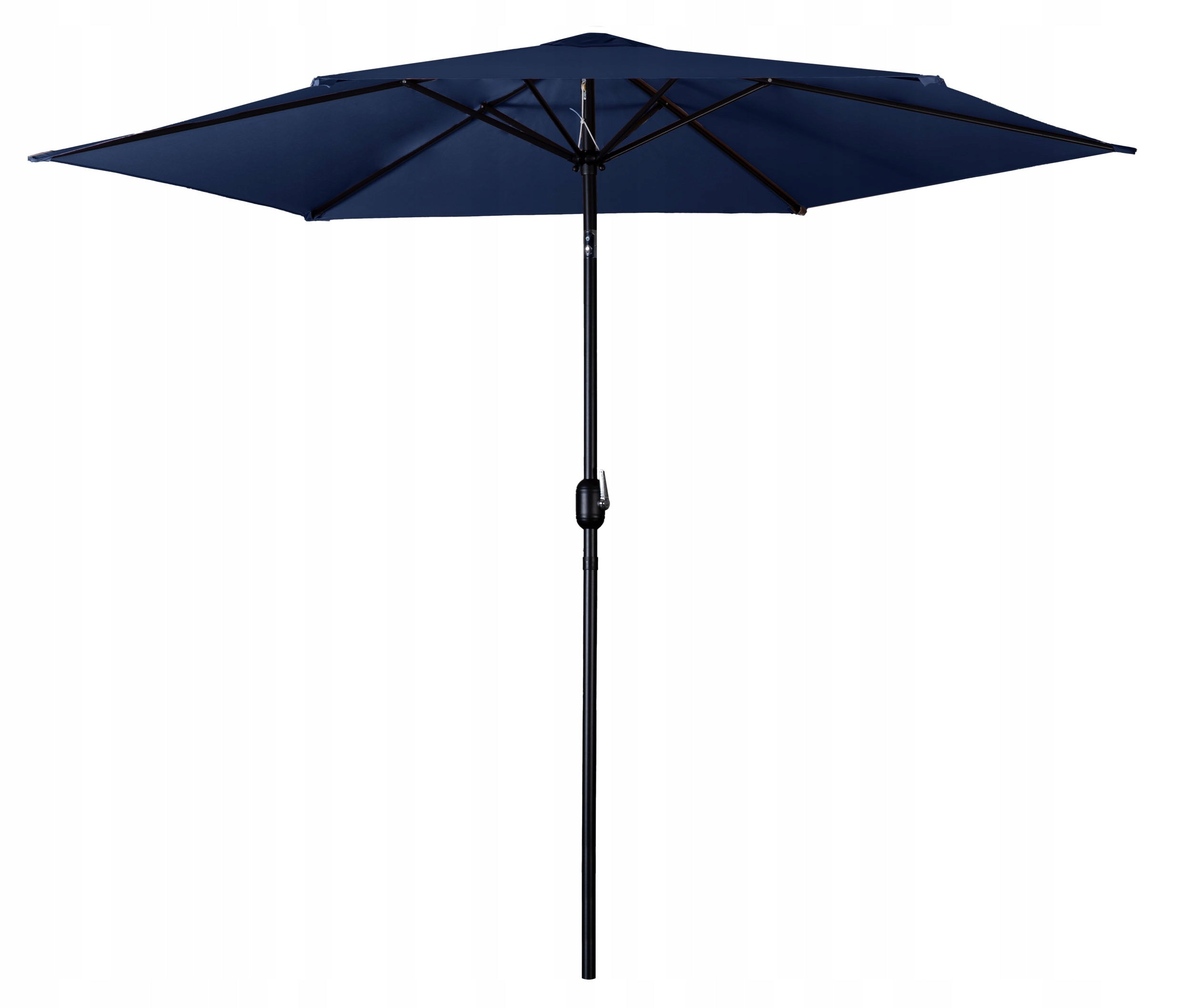 6 Segment Folding Garden Umbrella 300 cm with Cover Plonos PL-884 Color blue