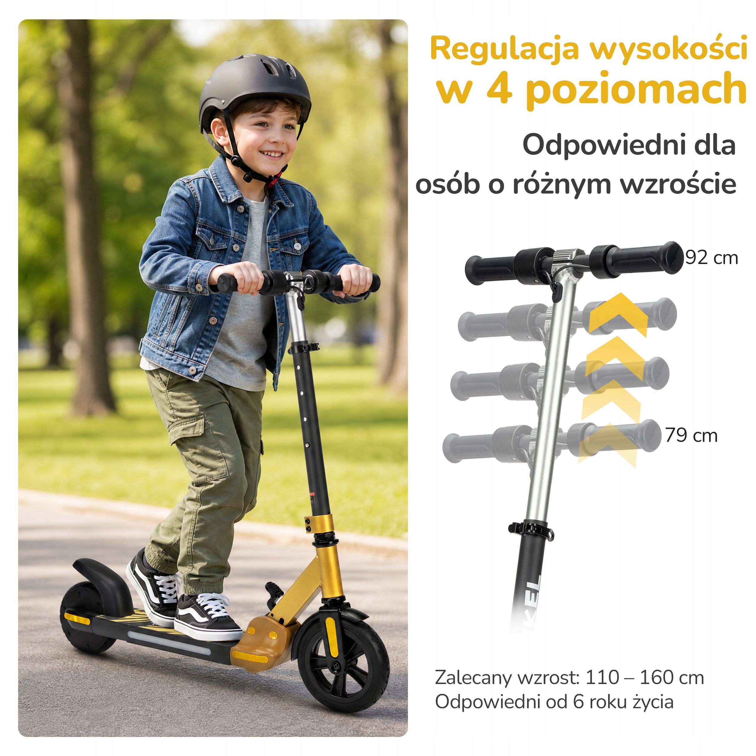 6" Składany Hulajnoga elektryczna dla dzieci 150W 14KM/H 5KM 66WH Manufacturer code 0762740024127
