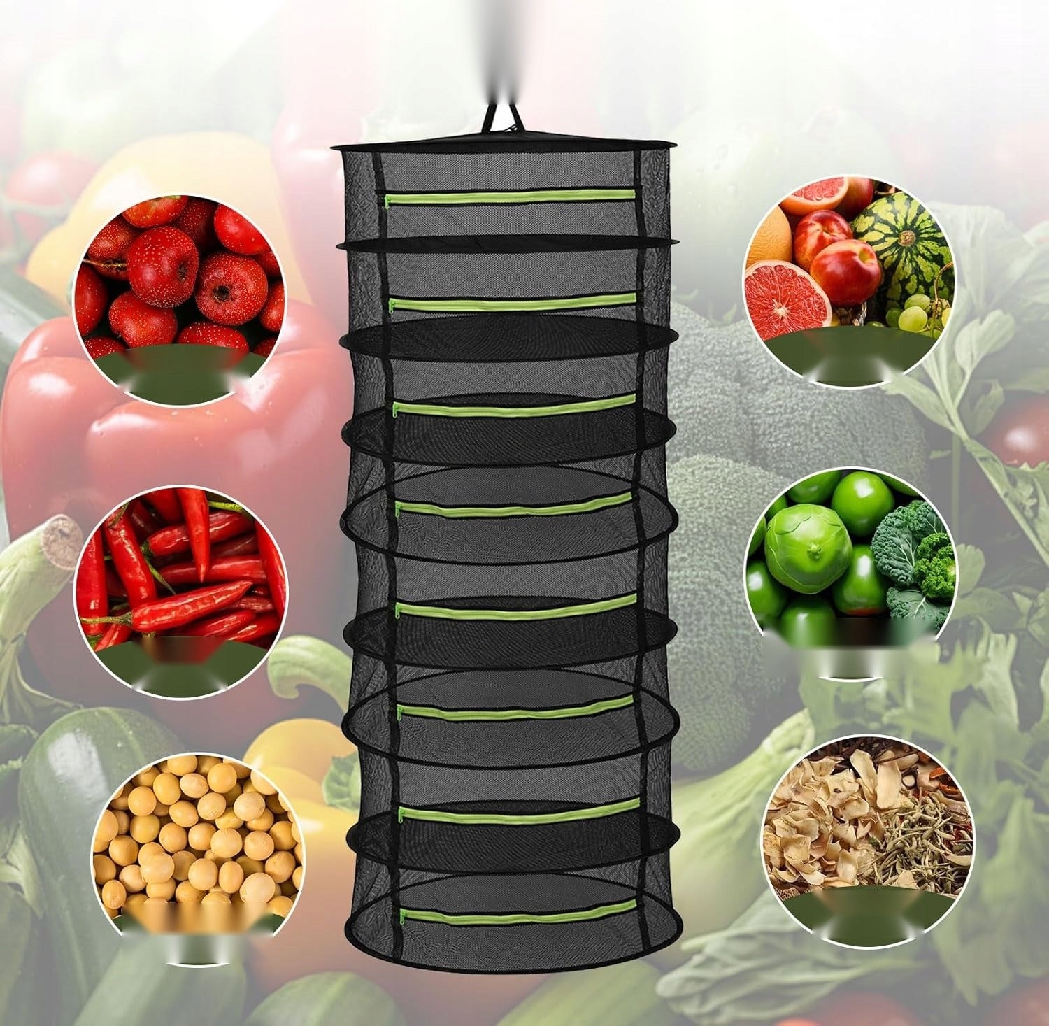 6-layer mesh 60x120cm for drying herbs of mushroom plants EAN (GTIN) 5908107545859