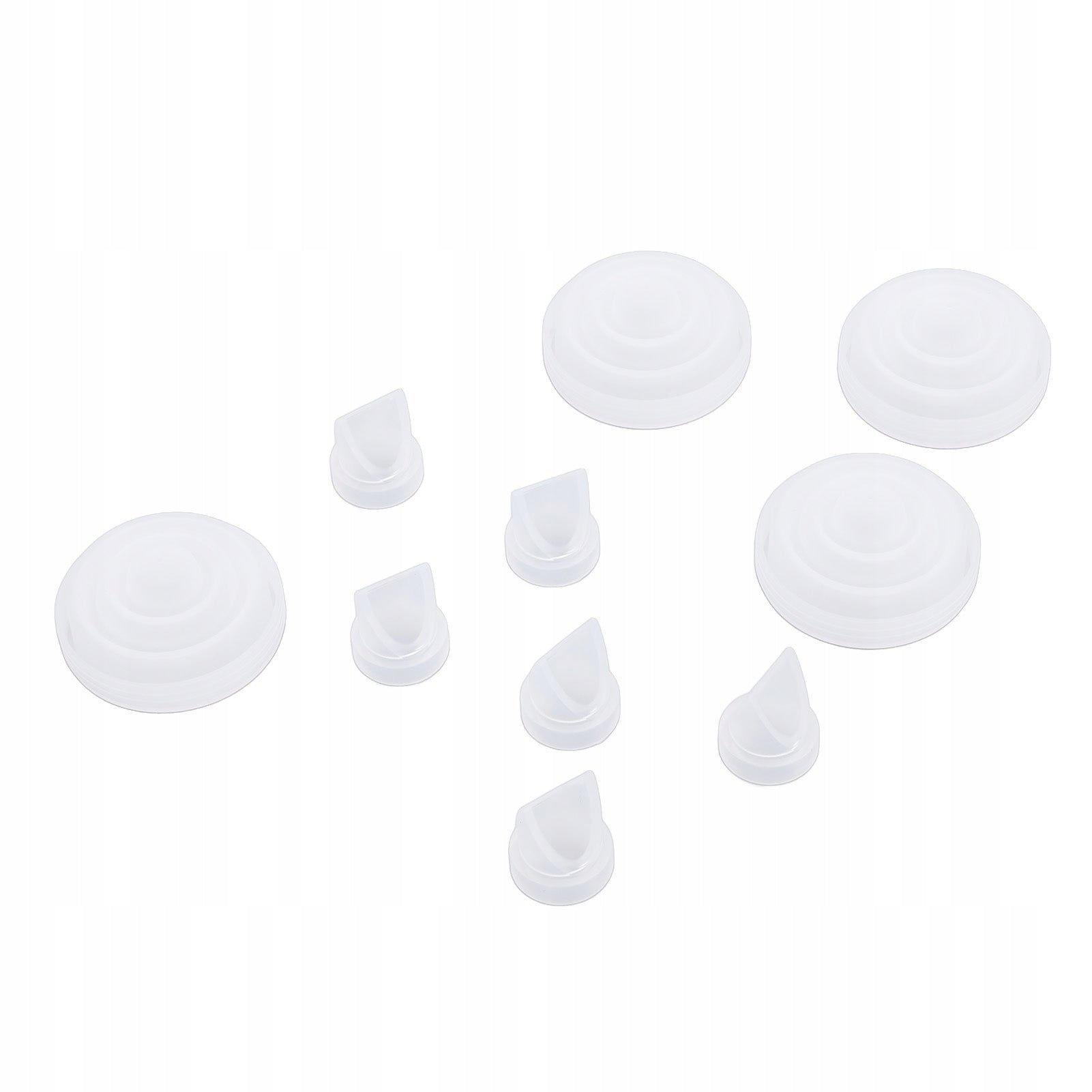 6 pcs duck beak valves and 4 pcs membrane prevents 2A