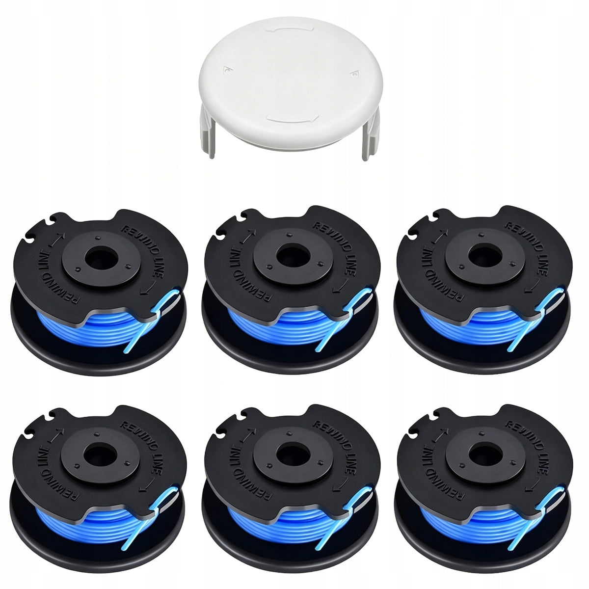 6 pieces Spool with 1,65mm line for Ryobi trimmer 3.3M NEW 2026