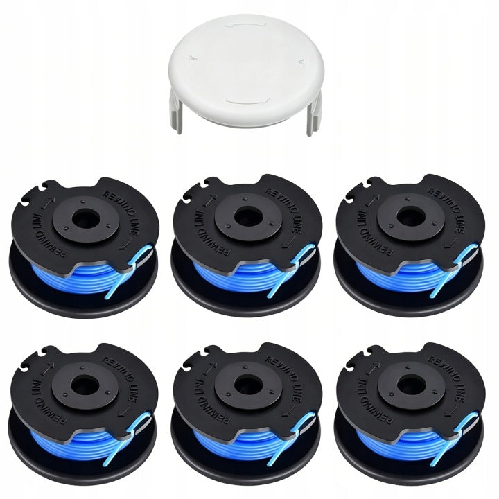 6 pieces Spool with 1,65mm line for Ryobi trimmer 3.3M NEW 2026