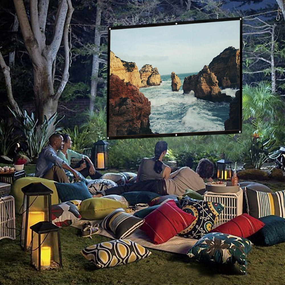 60 INCH PORTABLE PROJECTION SCREEN FOR CAMPING AND HOME 133X75 CM 16:9 Model 2610200058311